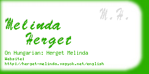 melinda herget business card